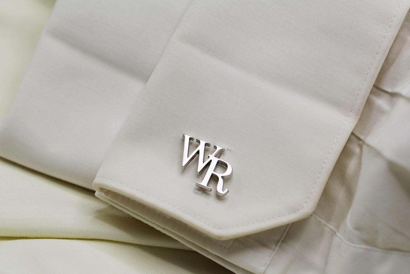 *Bridal Shower* Personalized Steel Initial Cufflinks