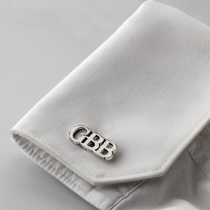 Personalized Cufflinks - Groom Wedding Cufflinks - Groomsmen gift - Initials Cufflinks - Father gift - Gift For Him