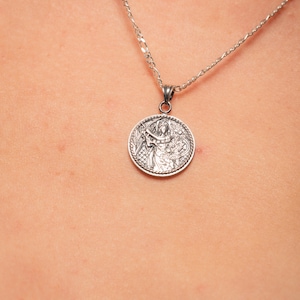 3D Zodiac Coin Necklace - Zodiac Necklace - Silver Zodiac Necklace - Scorpio Zodiac Necklace - Leo Necklace - Libra Necklace - Gift for Her