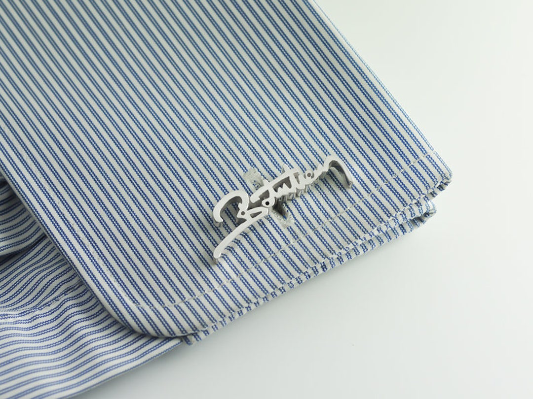 Name Personalized Cuff Links Initial Cufflink Letters - Etsy