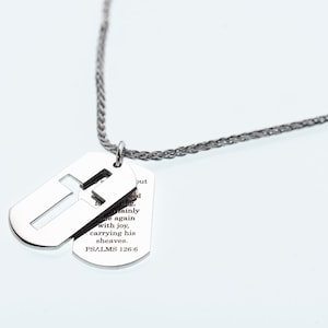 Personalized CROSS NECKLACE - Men&#39;s Cross Necklace - Customized Cross Necklace - Mens Necklace - Sterling Silver Dainty Cross Pendant