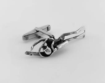 Personalised Divers Cufflinks - Groom Wedding Cufflinks - Groom cufflinks - Groomsmen gift - Groomsmen Cufflinks - Father Gift - Cufflinks