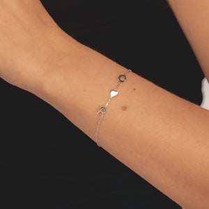 Pulsera de letras - pulsera inicial - pulsera de letra personalizada - pulsera de parejas - pulsera de hermandad - pulsera inicial de la letra - pulsera diminuta