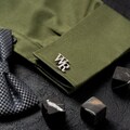 Gift for Him Personalized Cuff Links - Customized Cufflinks - Groom Wedding Cufflinks - Groomsmen gift - Initials Cufflinks