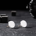 Custom Engraved 925K Silver Cufflinks | Unique Men's Accessory | Handcrafted Luxury Jewelry | Ideal Personalized Gift | Perfect for New Year