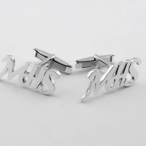 Gemelli personalizzati regalo padre Gemello iniziale Gemelli lettere Gemelli sposo Regalo Groomsmen Gemelli Groomsmen immagine 3