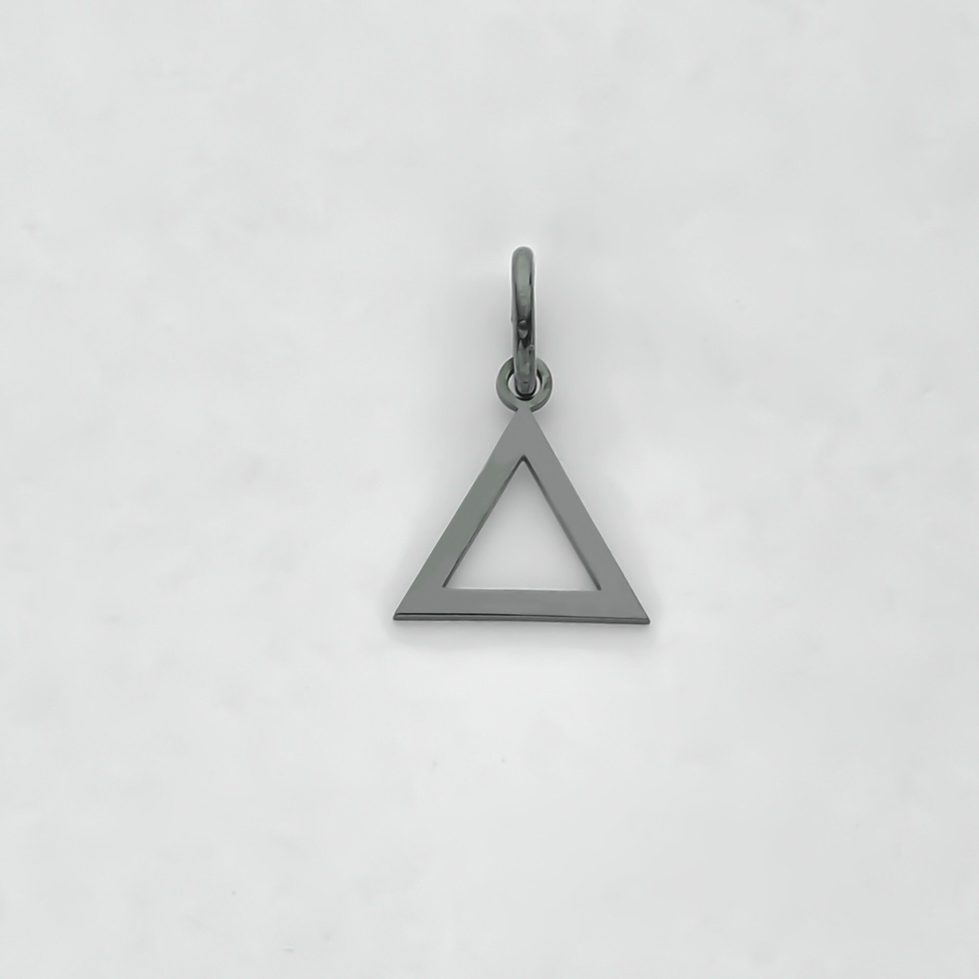 Titanium Sobriety Triangle Pendant - Mens Custom Necklaces - Maven Metals