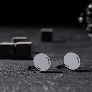 Boutons de manchette personnalisés en argent 925 carats Accessoire homme unique Bijoux de luxe artisanaux Cadeau personnalisé idéal Parfait pour le Nouvel An image 8