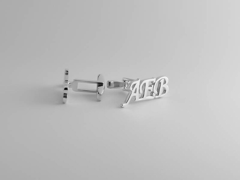 Personalized Cufflinks Initial Cufflink Letters Cufflinks Etsy