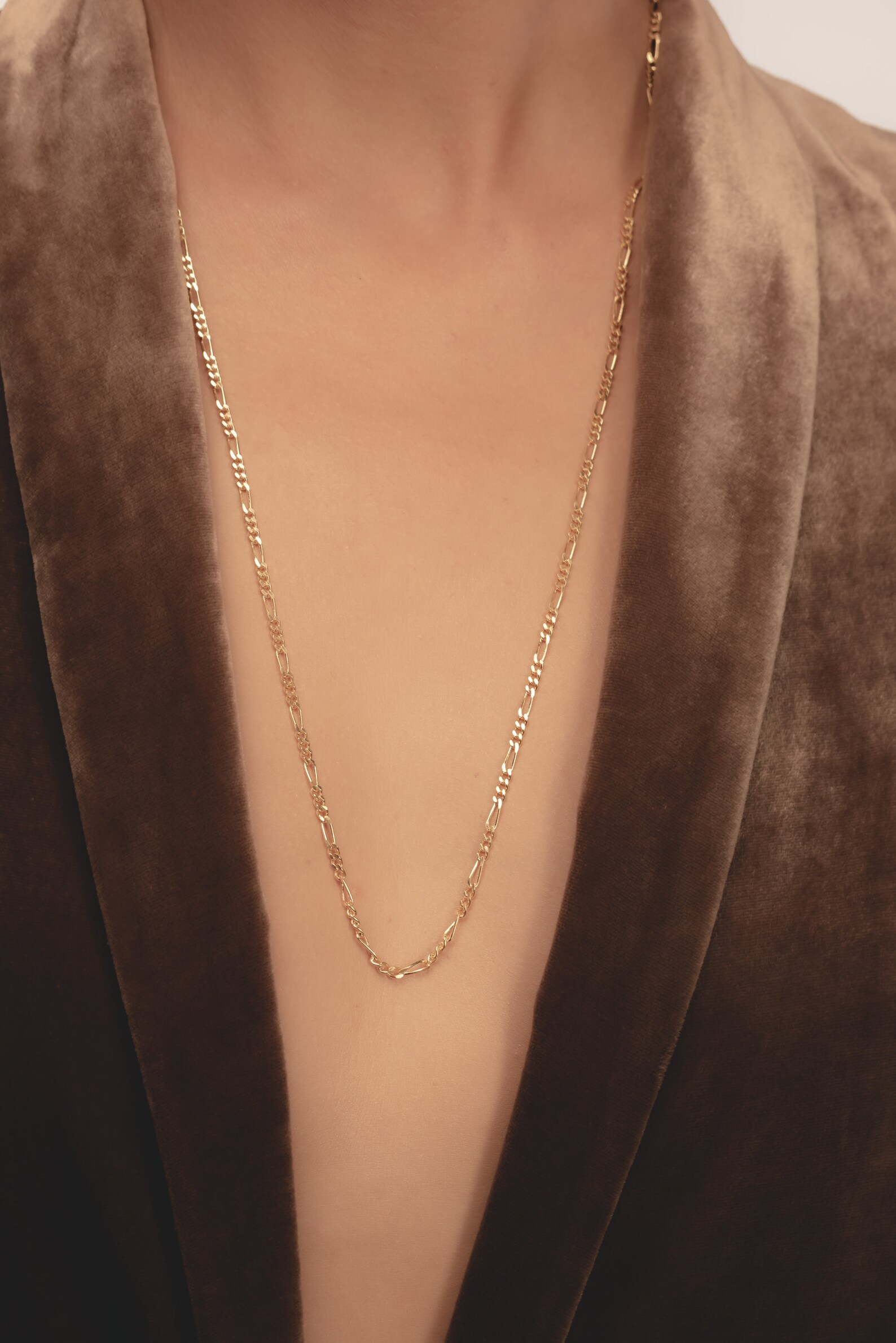 Figaro Chain Sterling Silver Figaro Chain Womens Chain Etsy