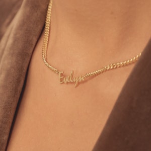 Minimalist Name Necklace - Gold Name Necklace - Silver Name Necklace - Minimalist Name Jewelry - Custom Necklace - Personalized Necklace