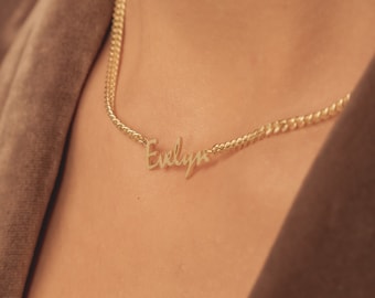 Minimalist Name Necklace - Gold Name Necklace - Silver Name Necklace - Minimalist Name Jewelry - Custom Necklace - Personalized Necklace