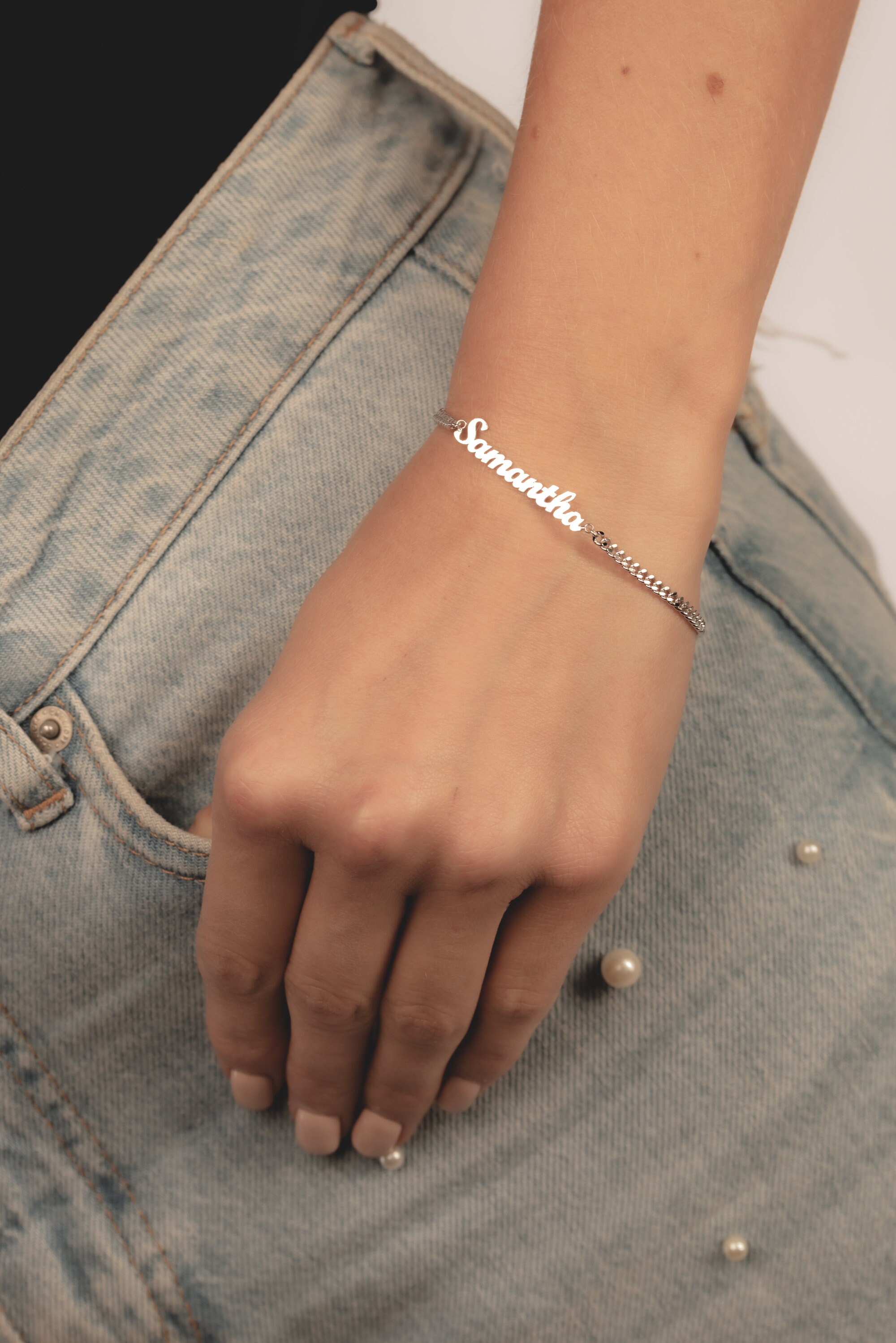Bracelet Personnalisé Avec Cœur – Gourmette Femme Gravée – Cadeau Personnalisable Avec Prénom