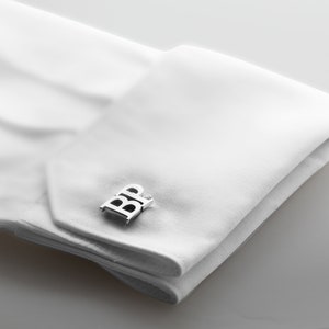Gemelos de nombre personalizados - Gemelos personalizados - Gemelos de boda del novio - Regalo de padrinos de boda - Gemelos iniciales - Gemelos de ley