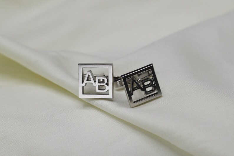Personalized Name Cufflinks Customized Cufflinks Groom Etsy