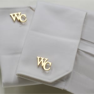 Personalized Name Cufflinks - Customized Cufflinks - Groom Wedding Cufflinks - Groomsmen gift - Initials Cufflinks - Sterling Cufflinks