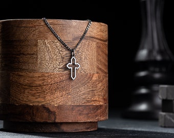 Collana con croce Ankh egiziana antica creativa retrò per uomo donna Commercio all'ingrosso di gioielli con ciondolo croce amuleto in acciaio inossidabile 316L  36