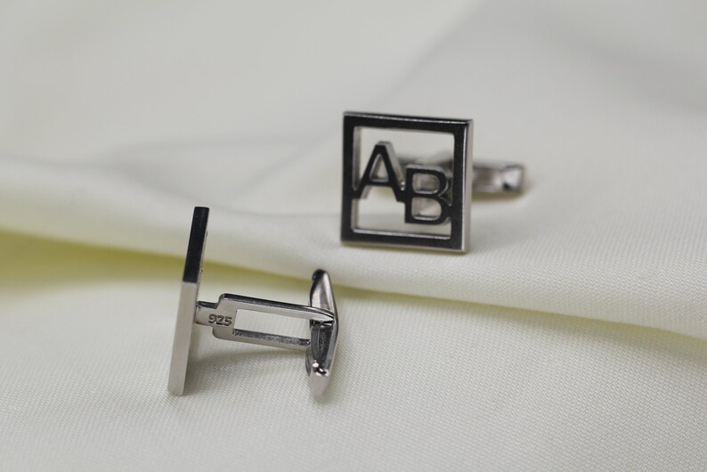 Personalized Name Cufflinks Customized Cufflinks Groom Etsy