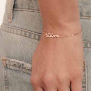 Name Bracelet - Gold Name Bracelet - Dainty Gold Name Bracelet - Personalized Name Bracelet - Dainty Custom Bracelet - Christmas gift