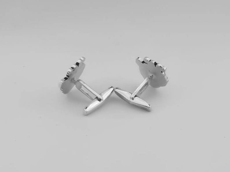 Heart Cufflinks Men's Cufflinks Groom cufflinks Groomsmen gift Groomsmen Cufflinks Father Gift Cufflinks Heart Cufflink image 4