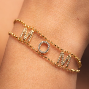 Custom Name Bracelet - Gold Name Bracelet - Personalized Jewelry - Personalized Gifts - Gifts for mom - Mothers day gifts