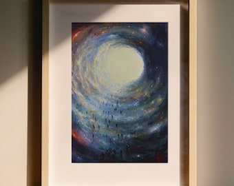 Ewiger Wanderer - Fine Art Print | Wandkunst und Interieur surreale Dekoration - dunkel, Horror, Goth, Fantasy Poster Mariusz Lewandowski Giclée
