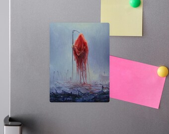Dekorativer Magnet für Kühlschrank - "Queen of Patience" Haus oder Büro Dekoration von Mariusz Lewandowski, goth, Metall, Fantasy, surreal, dunkel