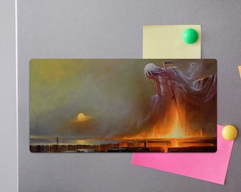 Dekorativer Magnet für Kühlschrank "Licht, das nie ausgeht" Haus, Büro Mariusz Lewandowski, goth, Metall, Fantasy, surreal, dunkel, surreal