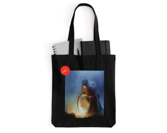 Baumwolltasche mit Soul Hunter - surreales Gemälde von Mariusz Lewandowski