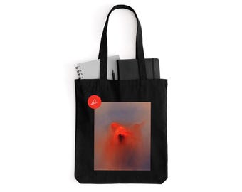 Baumwolltasche mit Totentanz - surreales Gemälde von Mariusz Lewandowski auf Shopper, perfekt für Shopping, Fitnessstudio, Schule, Gothic-Stil