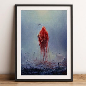 QUEEN OF PATIENCE - surreal fine art print on paper -  30x40 cm wall art, wallart and interior decoration by Mariusz Lewandowski giclée