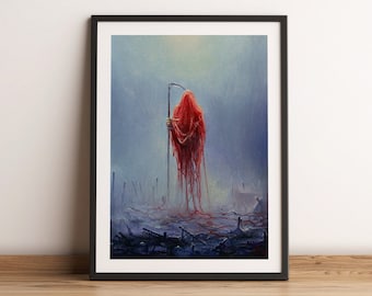 KÖNIGIN DER GEDULD - surrealer Kunstdruck auf Papier - 30 x 40 cm Wandbild von Mariusz Lewandowski Giclée