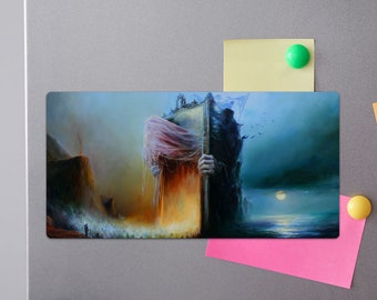 Dekorativer Magnet für Kühlschrank - "Essence of Liberty" Haus oder Büro Dekoration von Mariusz Lewandowski, goth, Metall, Fantasy, surreal, dunkel