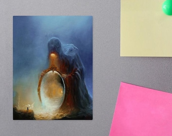 Dekorativer Magnet für Kühlschrank - SOUL HUNTER Heim- oder Bürodekoration von Mariusz Lewandowski, goth, Metall, Fantasy, surreal