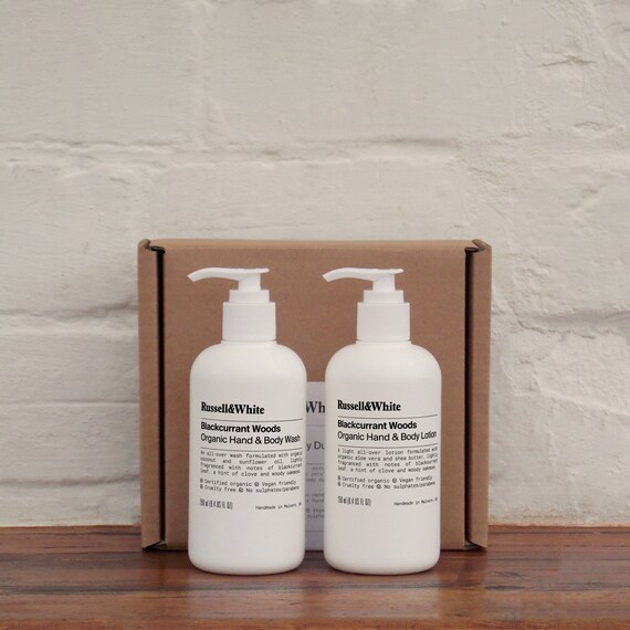 Organic Hand Body Wash Lotion Duo Gift Set. Blackcurrant Etsy