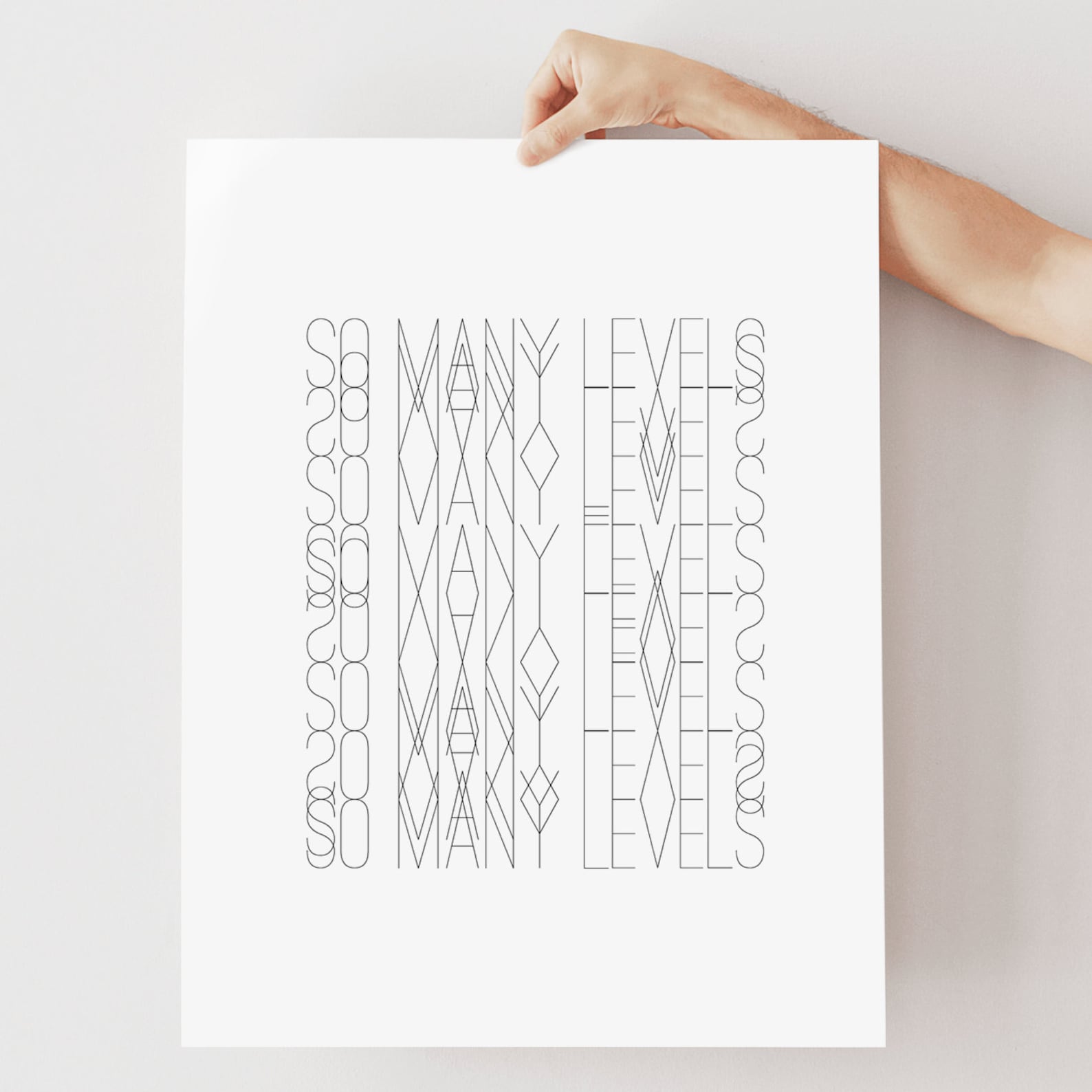 Minimalist Typography Wall Art photo