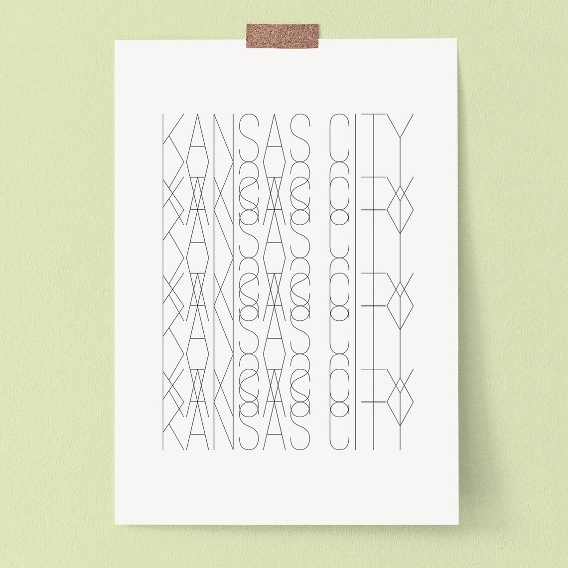 Kansas City Wall Art Poster Home Decor Printable Art Digital Download ...