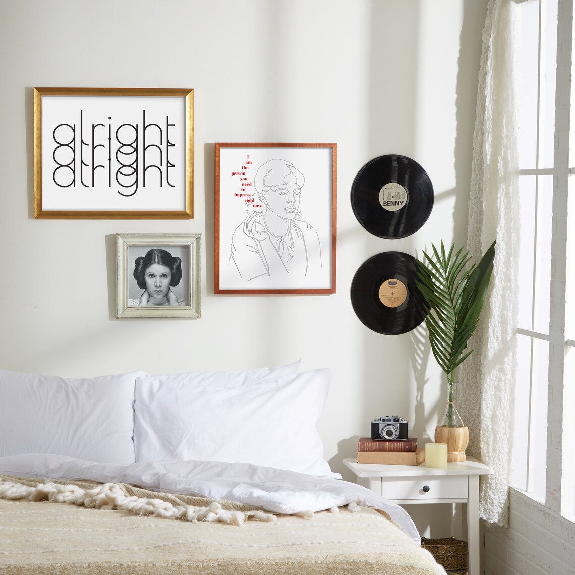 Wall Art Minimalist Home and Dorm Decor Poster Black and White Etsy