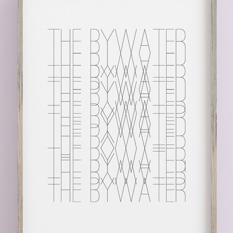 The Bywater New Orleans Arte imprimible Minimalista DESCARGA DIGITAL Cartel Decoración de pared Arte digital Impresiones de arte de pared imagen 2