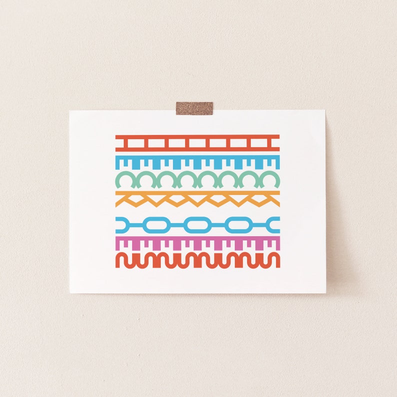 Heck Yes Rainbow Typography Poster Print Wall Art Modern Wall Decor