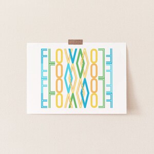 Flow Printable Wall Art Poster Print Home Decor DIGITAL DOWNLOAD Typography Art Print Instant Download
