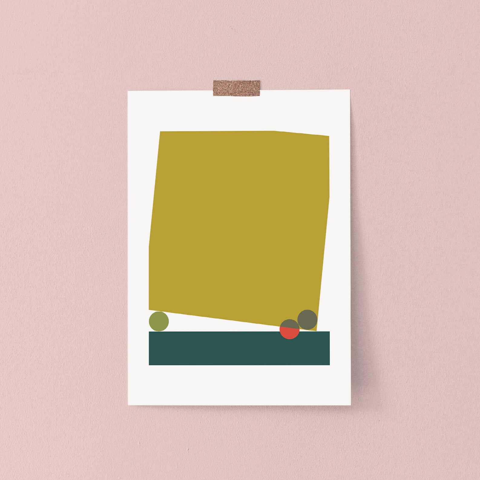 Green Abstract Art DIGITAL DOWNLOAD, Modern