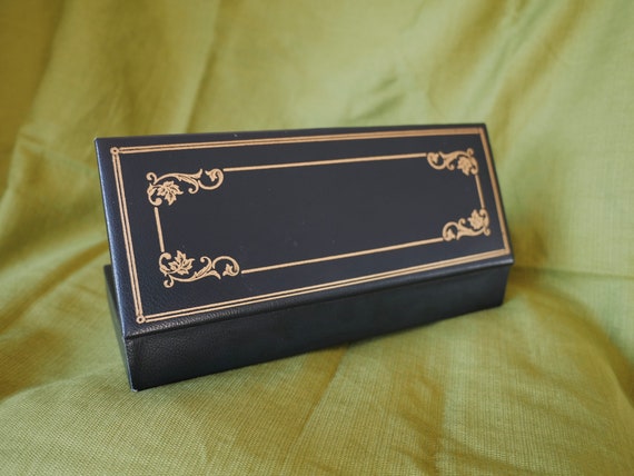 French 'Le Tanneur' Green Leather Jewelry Box wit… - image 5