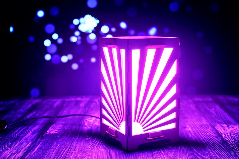 Personalized Long distance Relationship Lamp Touch Led lamp Etsy