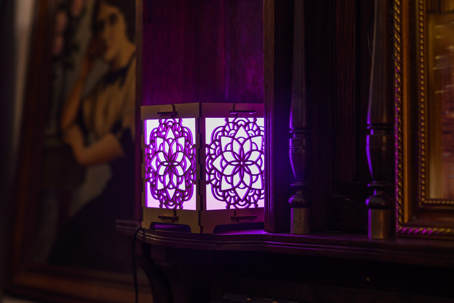 Long Distance friendship lamp Set of two Etsy