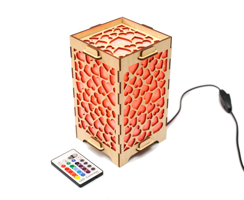 Set of two Long Distance friendship lamps Touch lamps Long ...