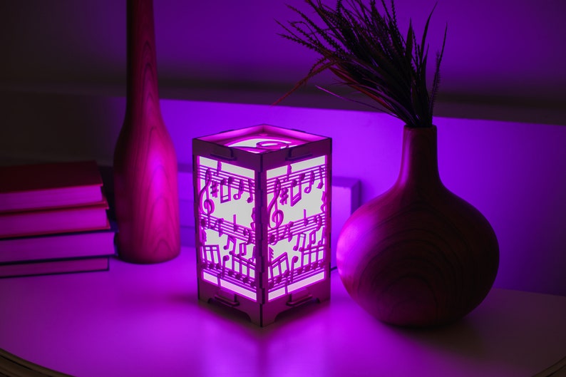 Distance friendship wifi lamp Music notes LDR boyfriend