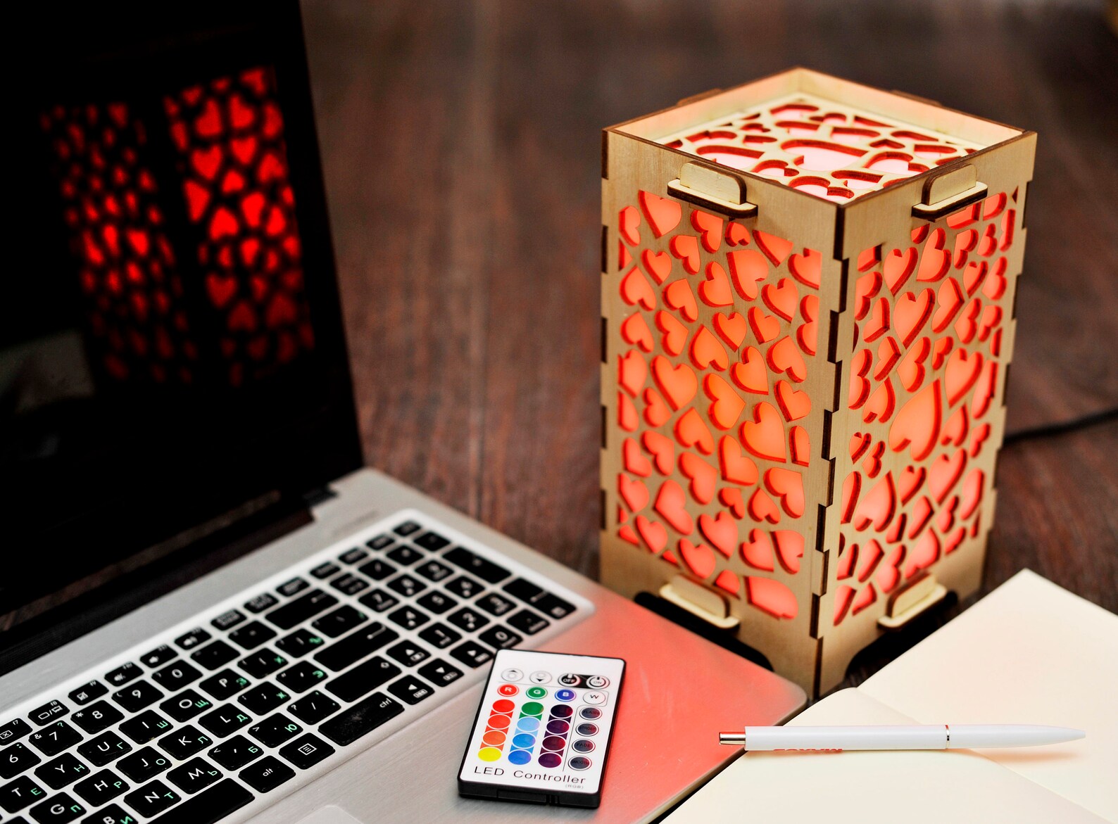 Set of Two Long Distance Friendship Lamps Touch Lamps Long Etsy