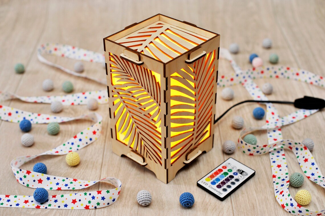 Long distance friendship lamp Travel best friend gift Wood Etsy