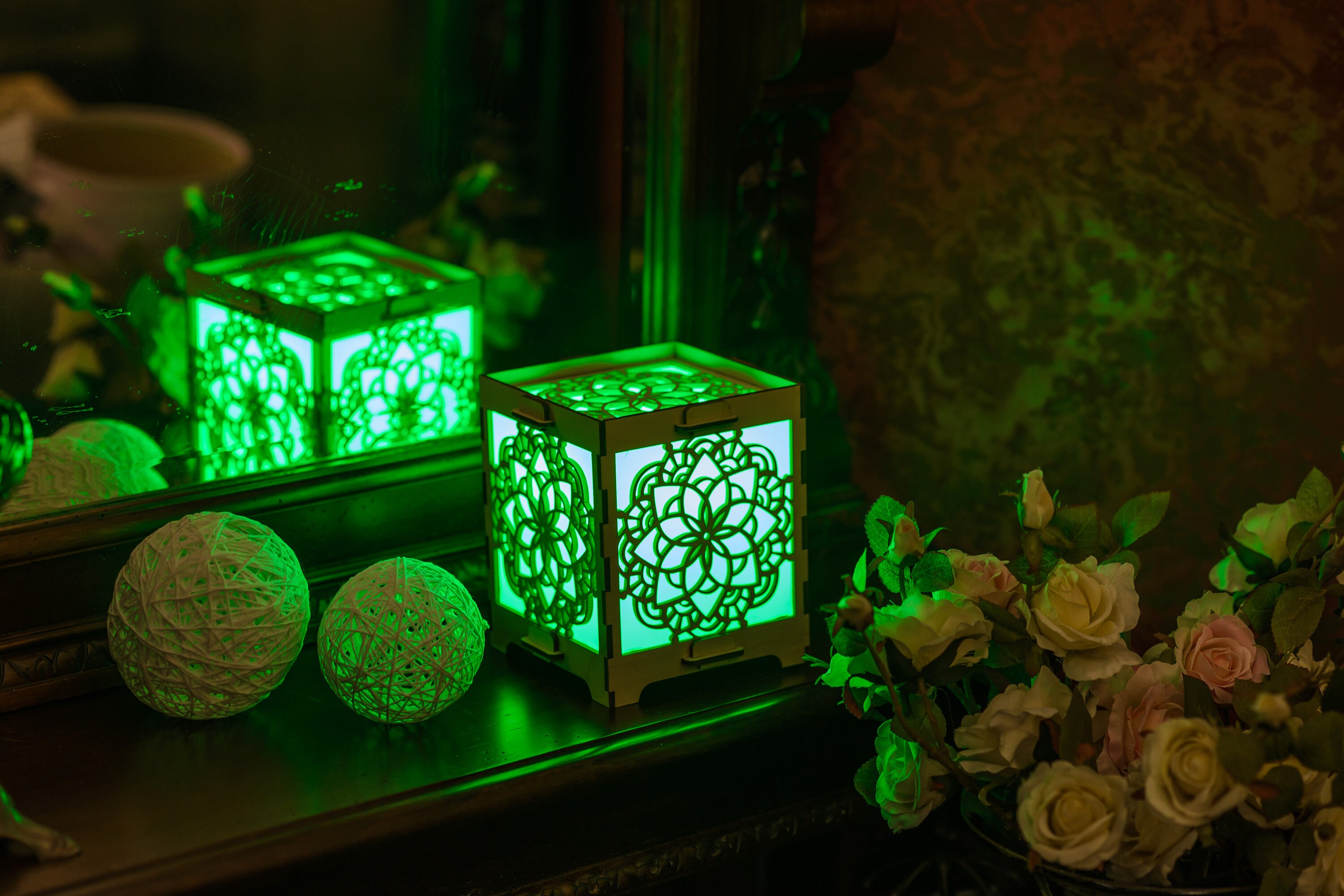 Long Distance friendship lamp Set of two Etsy